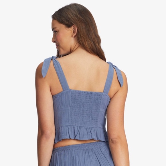 NWT Roxy Beyond me tank top Blue - Picture 2 of 5